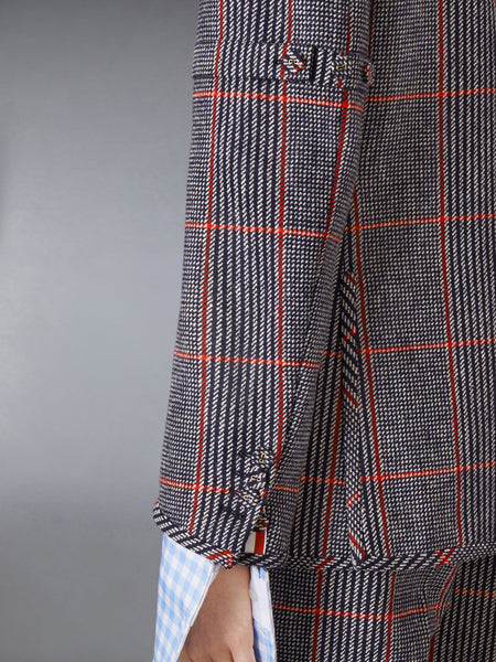 OVERSIZED CHECK HUNTING TWEED ARMBAND SPORTCOAT RWBWHT