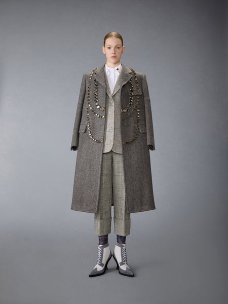 HUNTING TWEED ARMBAND SPORTCOAT BLK/WHT