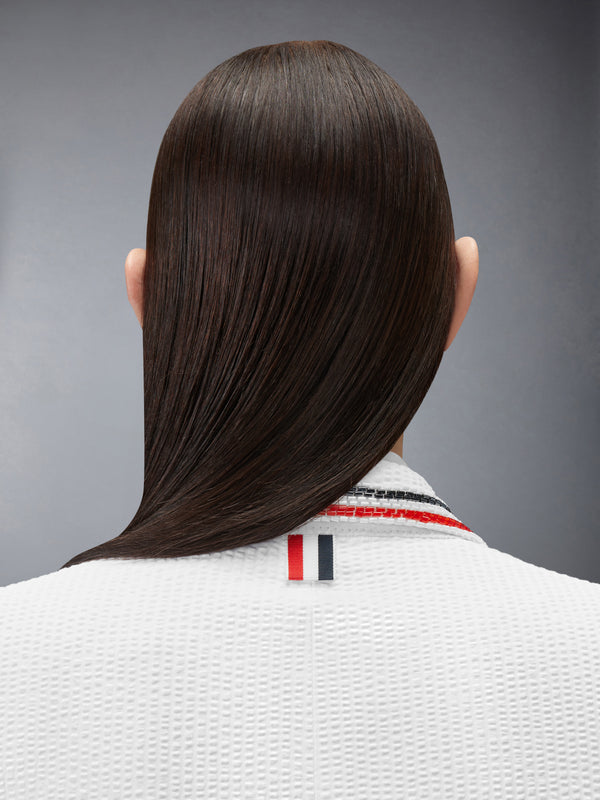 SOLID SEERSUCKER CROPPED JACKET - image 6