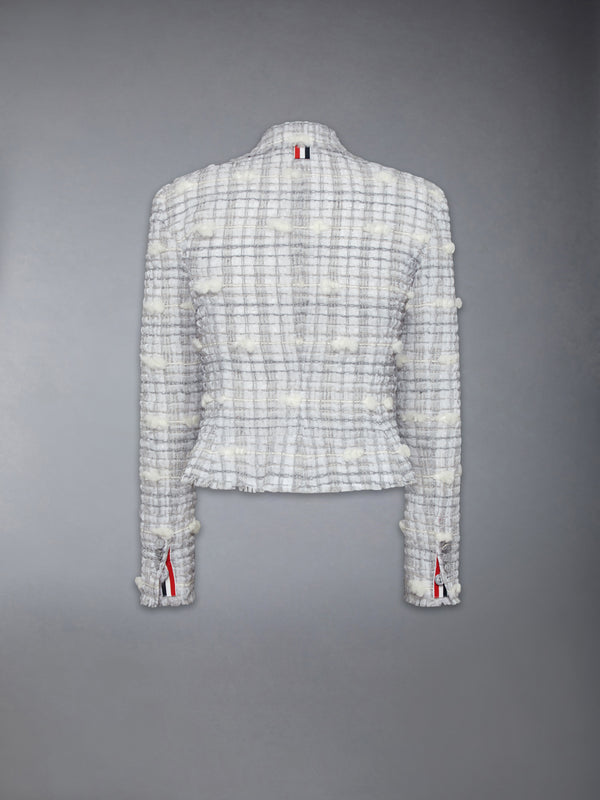 REPP STRIPE POUF TWEED CROPPED JACKET - image 8