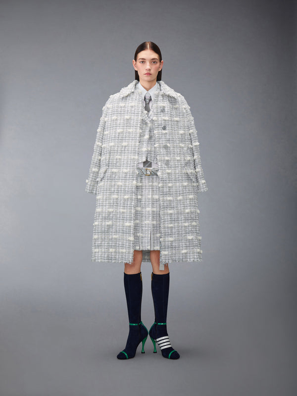 REPP STRIPE POUF TWEED CROPPED JACKET - image 3