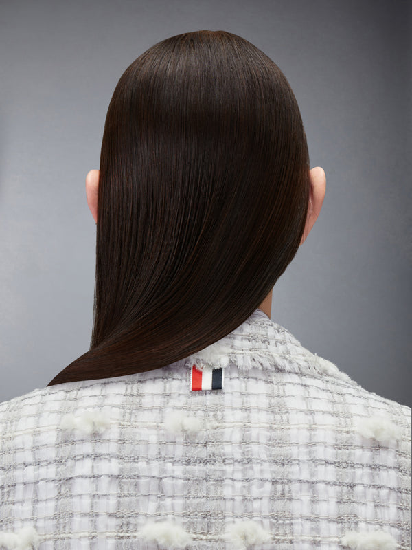 REPP STRIPE POUF TWEED CROPPED JACKET - image 6
