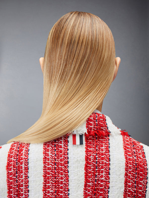 RIBBON TWEED CROPPED JACKET WITH FRAY EDGE - image 6