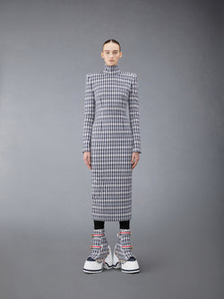 GROSGRAIN TWEED FITTED DRESS