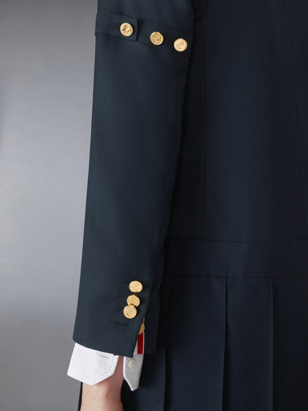 SUPER 120'S TWILL SPORTCOAT MINI DRESS NAVY