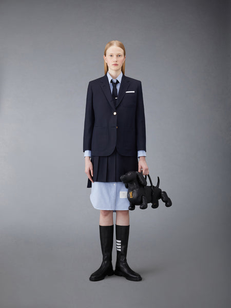 OXFORD GROSGRAIN PLACKET SHIRTDRESS LIGHT BLUE