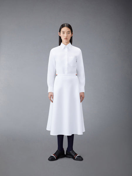 OXFORD A-LINE SHIRTDRESS WHITE