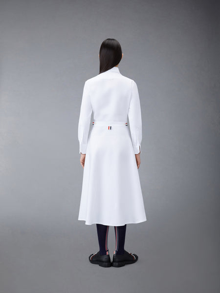 OXFORD A-LINE SHIRTDRESS WHITE
