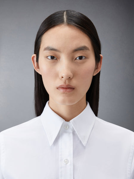 OXFORD A-LINE SHIRTDRESS WHITE