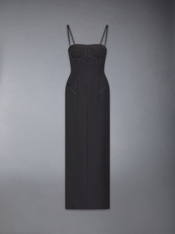 2-PLY FRESCO TIPPING CORSET PENCIL DRESS - featured image