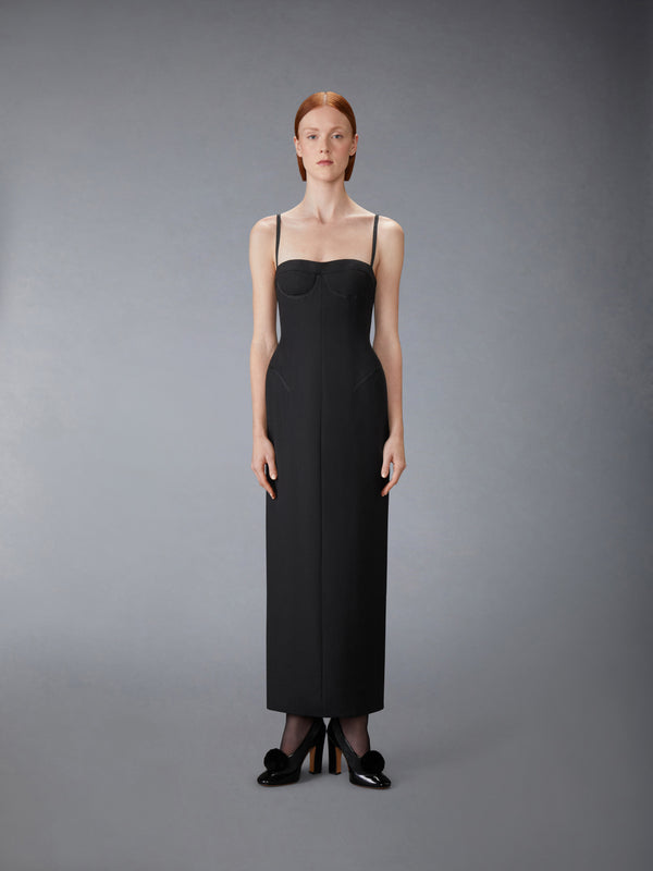 2-PLY FRESCO TIPPING CORSET PENCIL DRESS - image 3