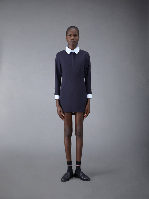 Plain Weave 4-Bar Seamed Sport Coat Dress - featured image