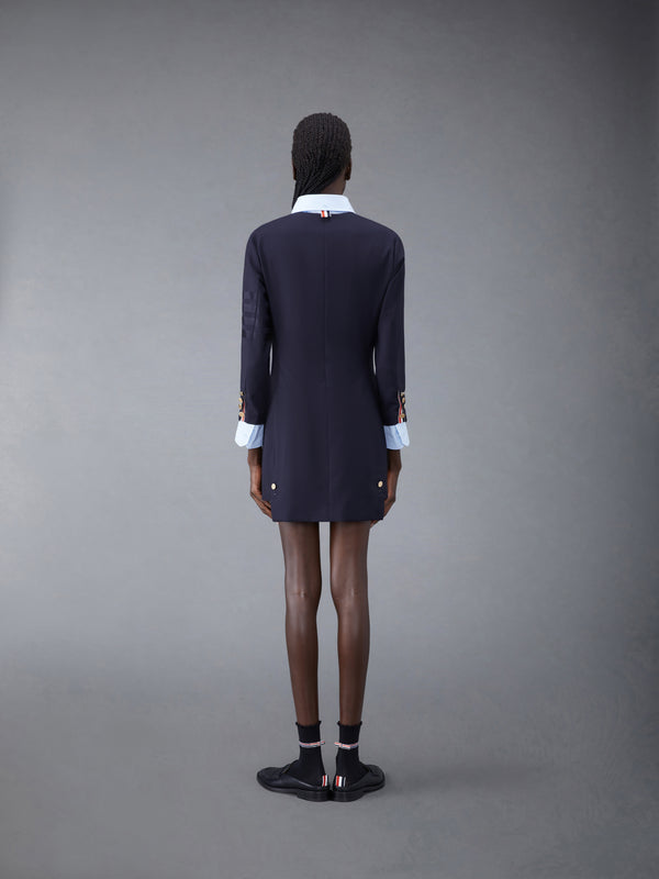Plain Weave 4-Bar Seamed Sport Coat Dress - image 3