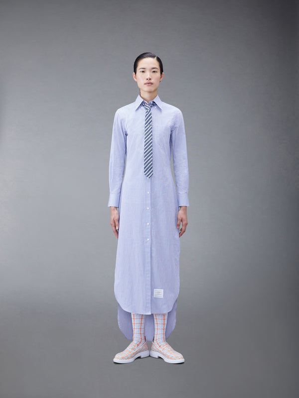 STRIPE POPLIN MAXI SHIRTDRESS - image 4