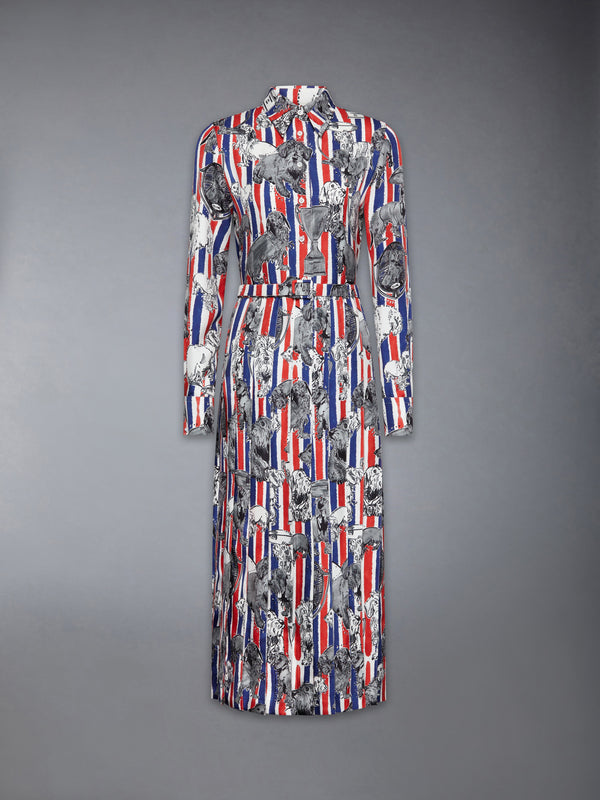 SILK TWILL HECTOR PLEATED DRESS - featured image
