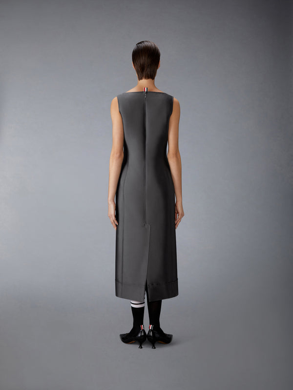 WOOL AND SILK SQUARE NECK COLUMN DRESS - image 6