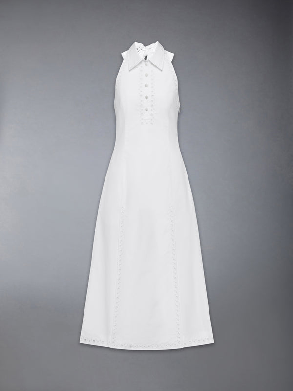 ANGLAISE AND POPLIN POLO HALTER DRESS - featured image