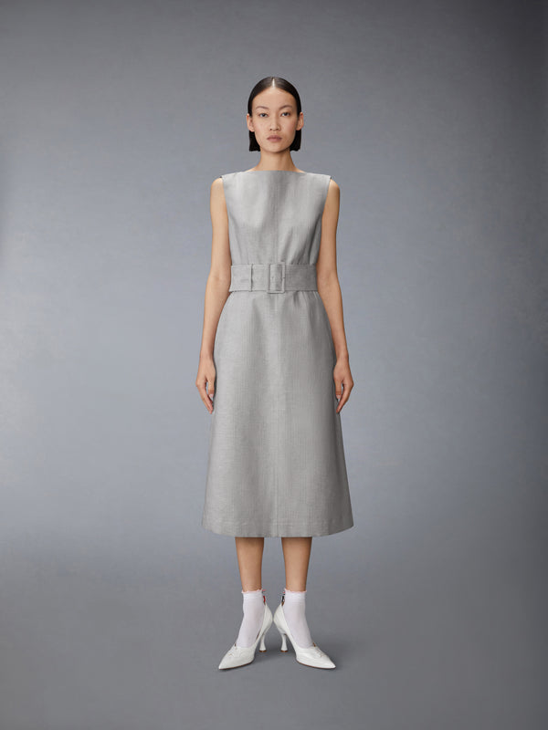 TONAL UNIVERSITY STRIPE BOAT NECK DRESS - image 3