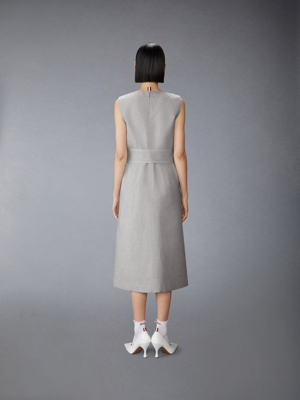 TONAL UNIVERSITY STRIPE BOAT NECK DRESS - image 4