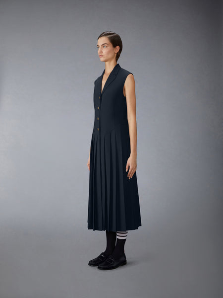 SCHOOL UNIFORM PLEATED DRESS NAVY