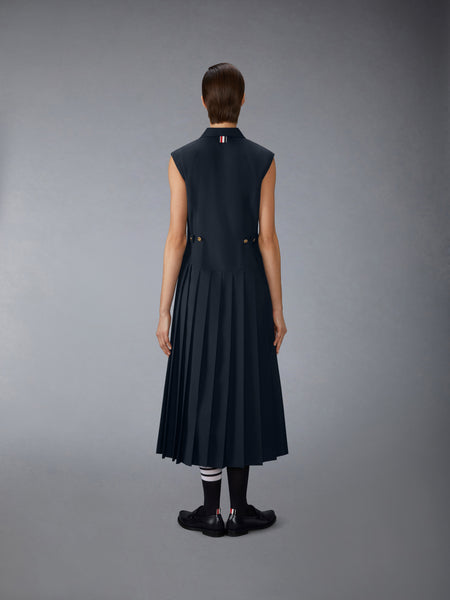 SCHOOL UNIFORM PLEATED DRESS NAVY