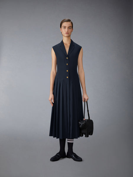 SCHOOL UNIFORM PLEATED DRESS NAVY