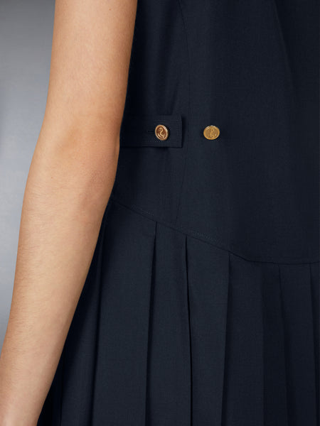 SCHOOL UNIFORM PLEATED DRESS NAVY