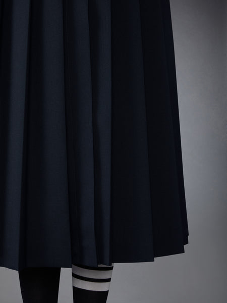 SCHOOL UNIFORM PLEATED DRESS NAVY