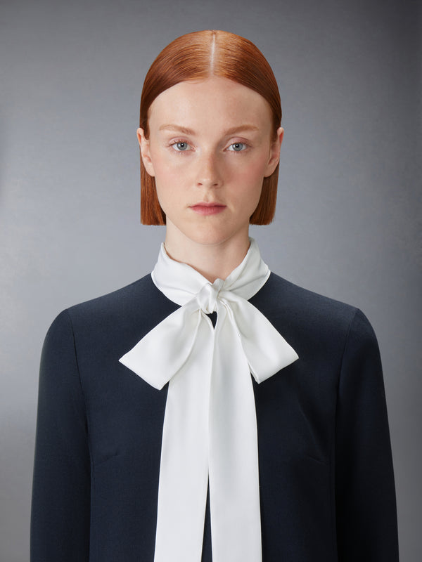 HIGH WOOL SUITING SHIFT DRESS - image 6