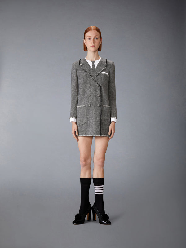 SOLID DONEGAL TWEED TROMPE L'OEIL DRESS - image 1