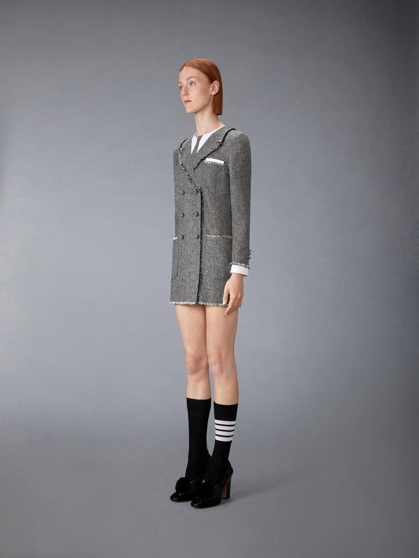 SOLID DONEGAL TWEED TROMPE L'OEIL DRESS - image 2
