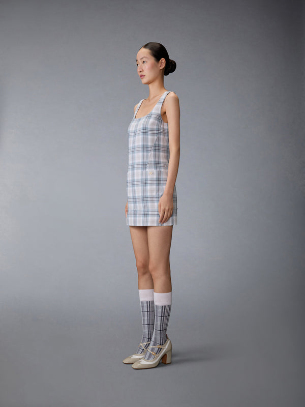 WINDOWPANE PLAID MINI SACK DRESS - image 3