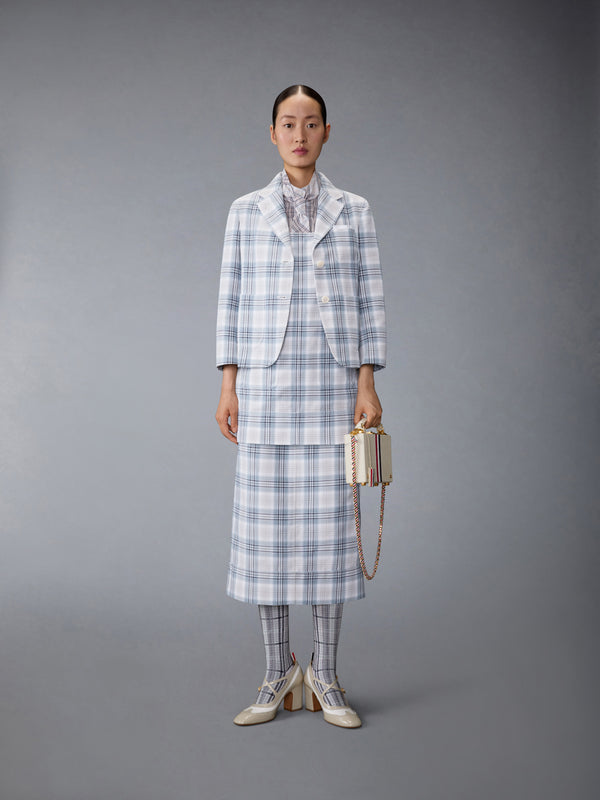 WINDOWPANE PLAID MINI SACK DRESS - image 4