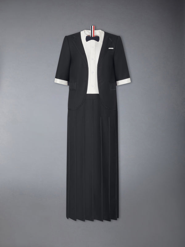 SUPER 120'S TWILL TROMPE DRESS - featured image