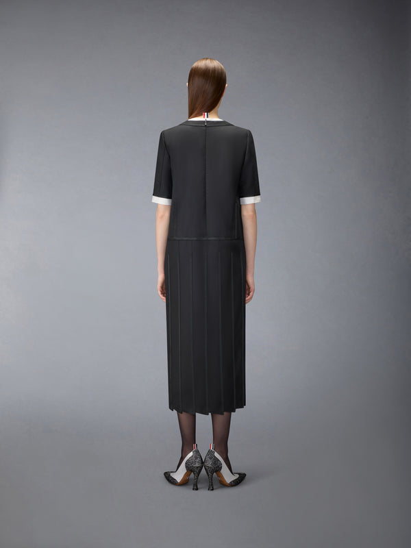 SUPER 120'S TWILL TROMPE DRESS - image 3