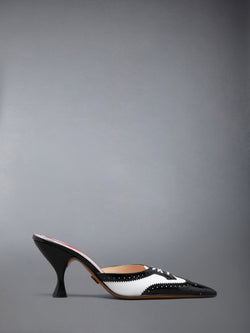 SOFT PATENT HEELED MULE 75MM