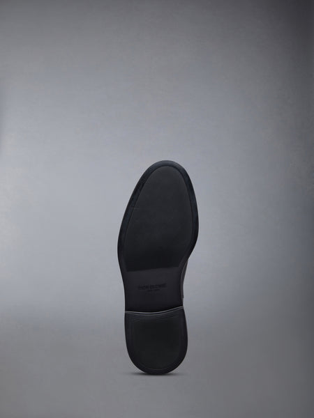 PEBBLE GRAIN 4-BAR KNEE HIGH CHELSEA BOOT BLACK