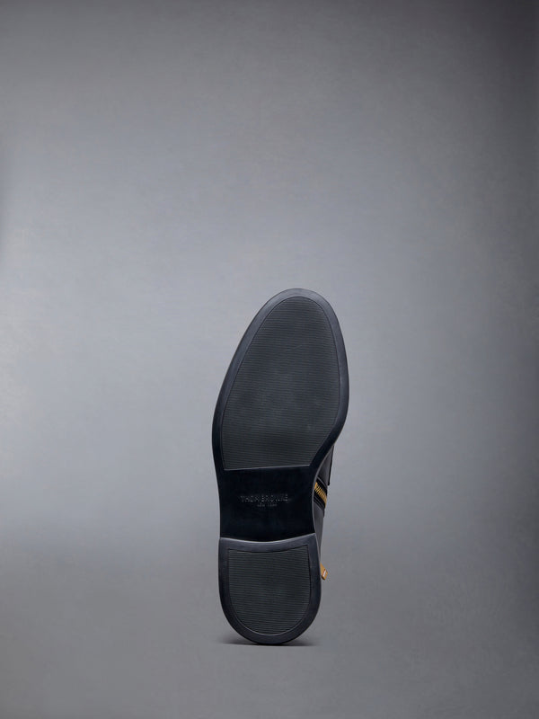 Vitello Calf Leather Penny Loafer Ankle Boot - image 5