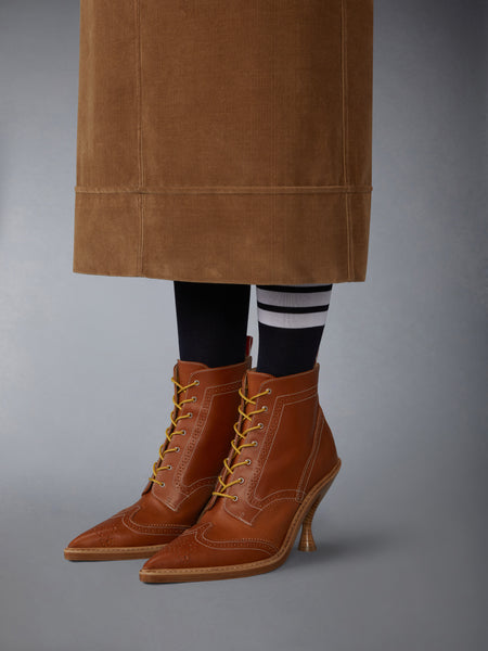 VACCHETTA WINGTIP BOOT 90MM NATURAL