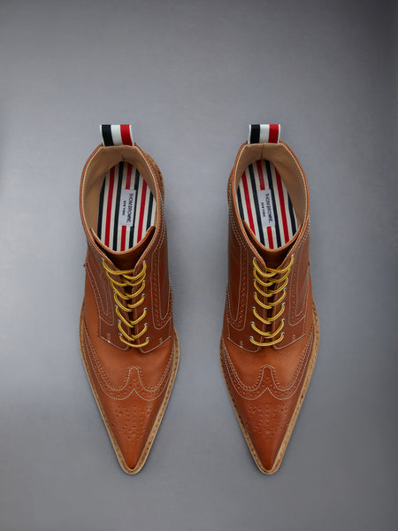 VACCHETTA WINGTIP BOOT 90MM NATURAL