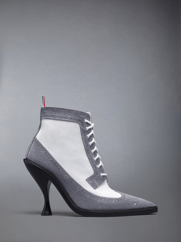 CALF SUEDE WINGTIP BOOT 90MM - featured image