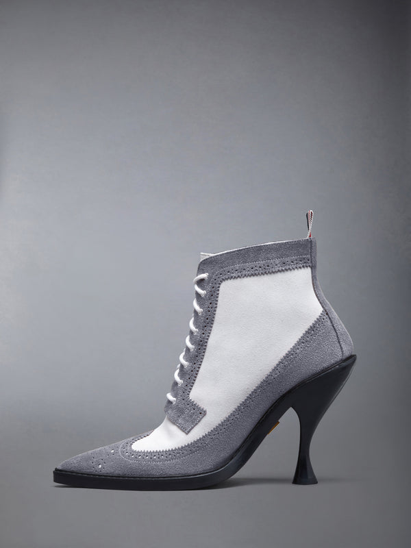 CALF SUEDE WINGTIP BOOT 90MM - image 3