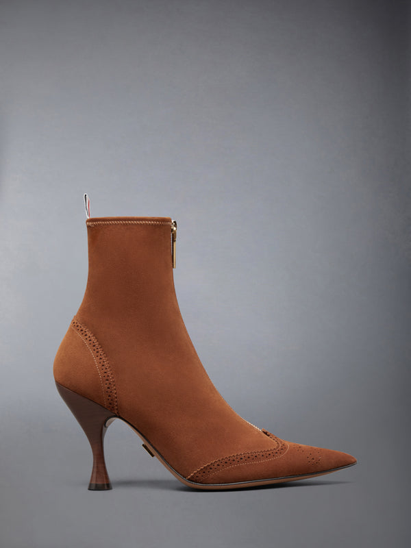SUEDE WINGTIP BOOTIE 90MM - featured image