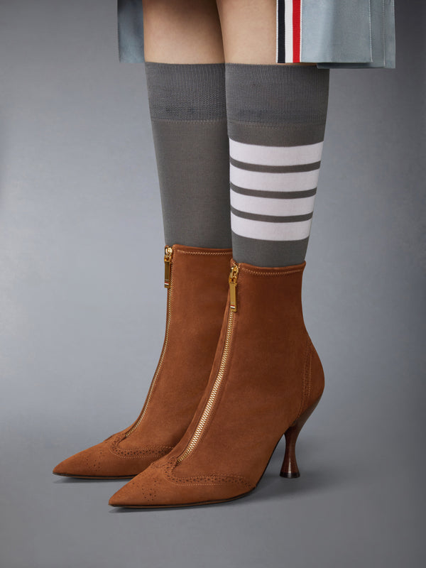 SUEDE WINGTIP BOOTIE 90MM - image 4