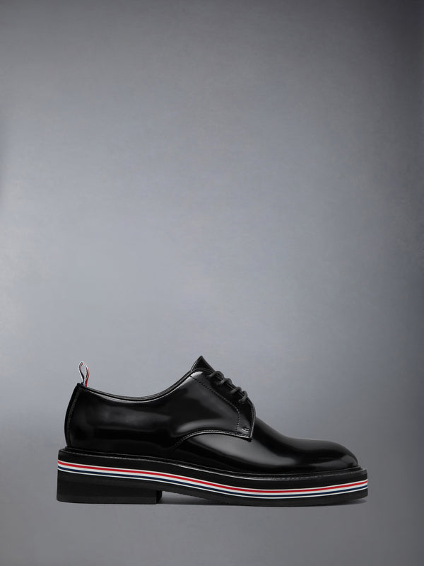 SOFT SPAZZOLATO RUBBER SOLE UNIFORM SHOE - featured image