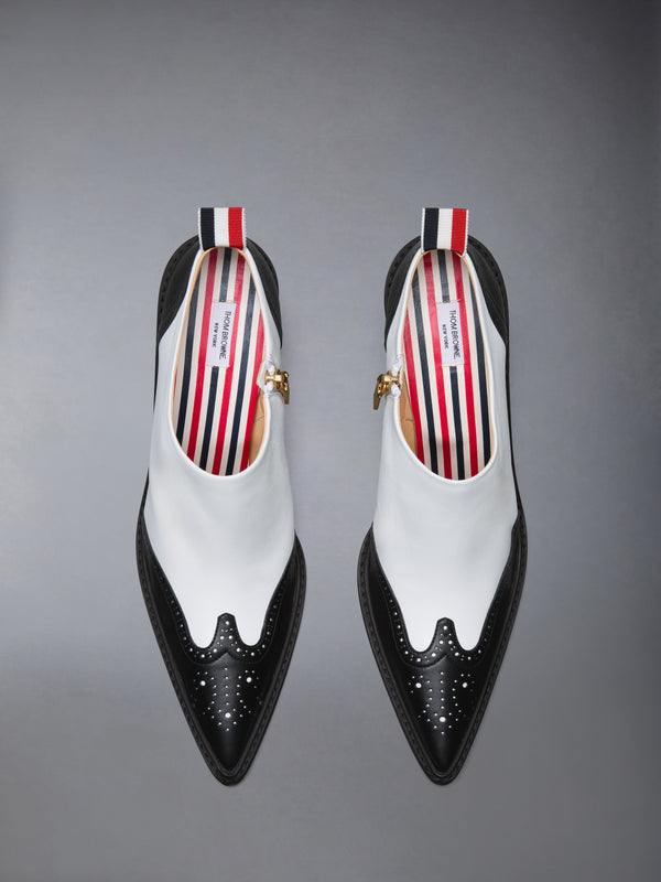 NAPPA LEATHER WINGTIP BOOTIE 90MM - image 5
