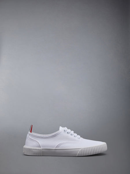 CANVAS RUBBER SOLE HERITAGE SNEAKERS WHITE