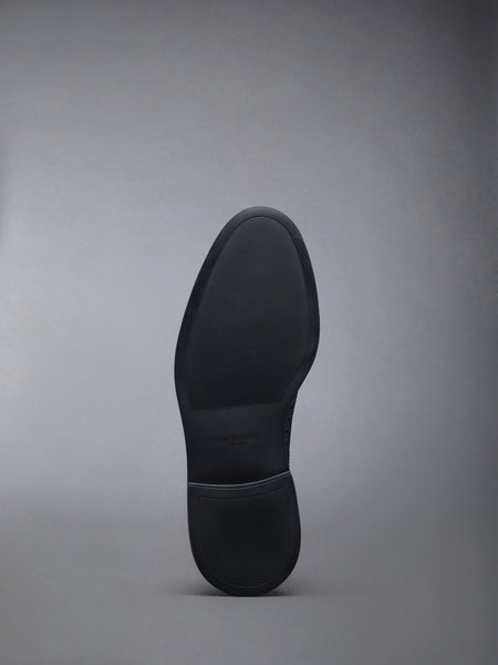 RUBBER SOLE 3-BOW LONGWING BROGUE BLACK