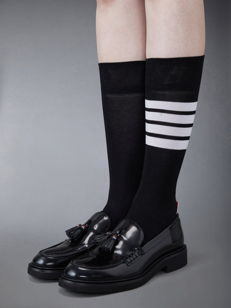 POLISHED CALF TASSEL LOAFER BLACK