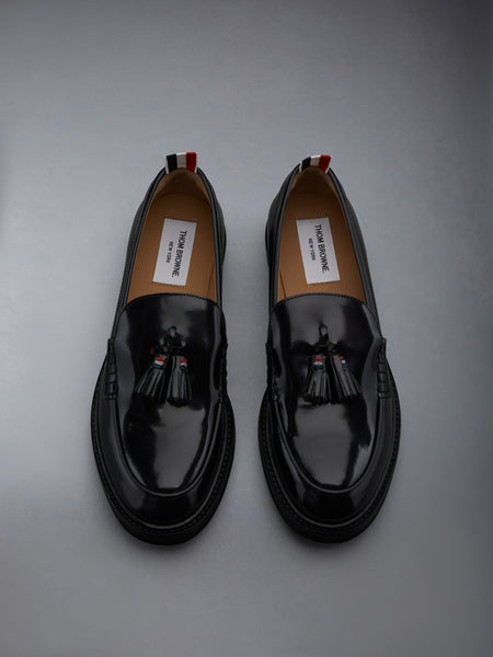 POLISHED CALF TASSEL LOAFER BLACK